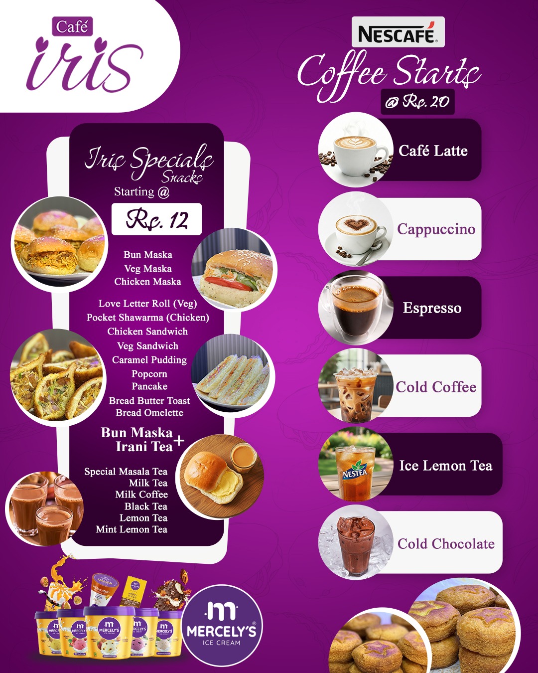 Café Iris Menu